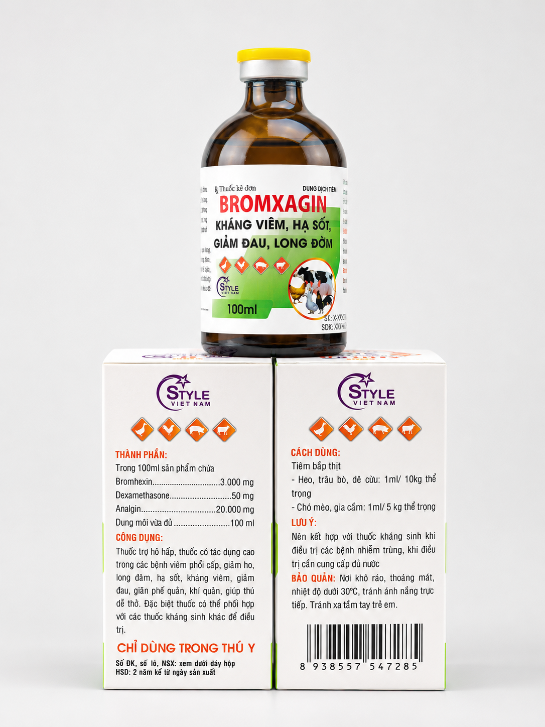 bromxagin chai mới