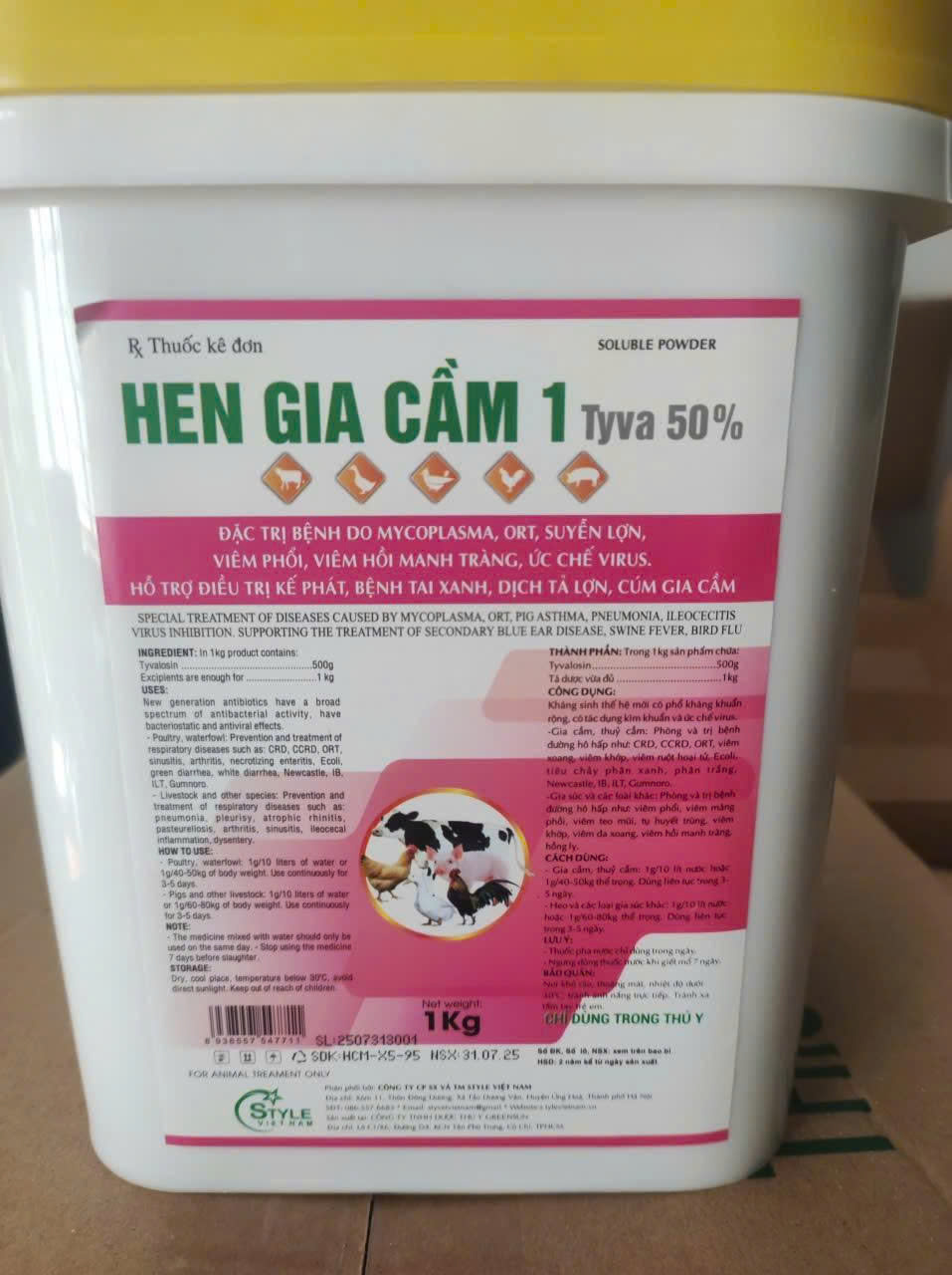 hen gia cầm kg
